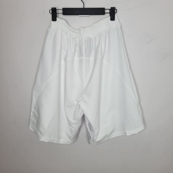 Adidas Shorts Men Size XL Wrestling 3 stripes Spellout Elastic Waist Drawstring - Picture 2 of 10